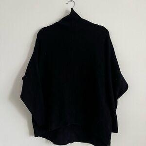 Oversized Asymmetrical Turtleneck Sweater